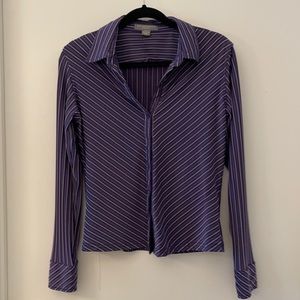 Purple striped dress shirt from Beechers Brook